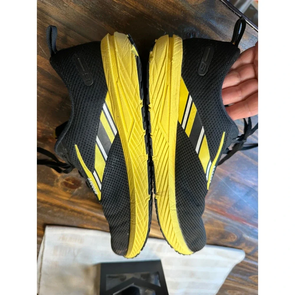 Brooks Revel 6 Mens Running Shoe Black Yellow Pittsburgh 1103981D096 Men Size 11